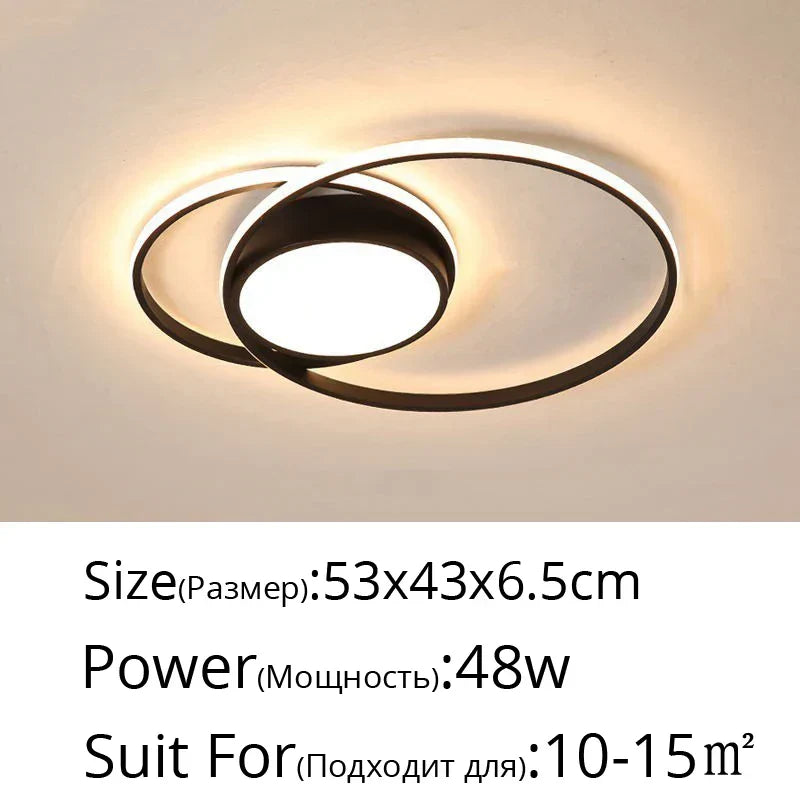 DecorBites™ LED Ceiling Light: Modern Home Lighting Fixture for Living, Dining, Bedroom