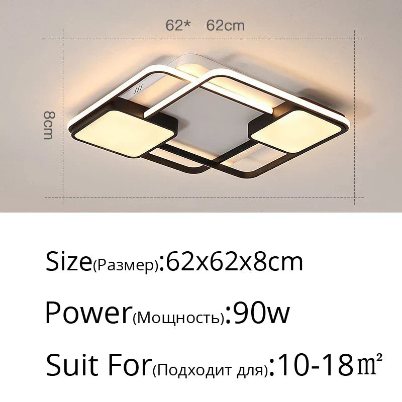 ثريا DecorBites™ LED: إضاءة عصرية قابلة للتعتيم لغرفة المعيشة والمطبخ والممر
