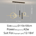 Nordic Contemporary Metal LED Pendant Light