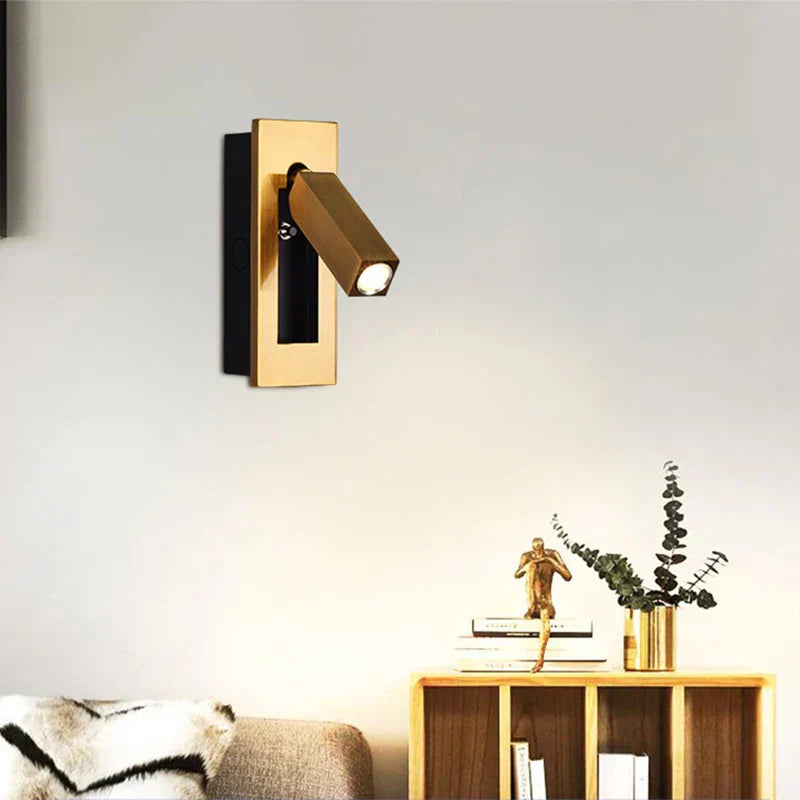 DecorBites™ LED Wall Lamp: Rotatable Aluminum Sconces for Home and Hotel Bedroom-Living Room Decor