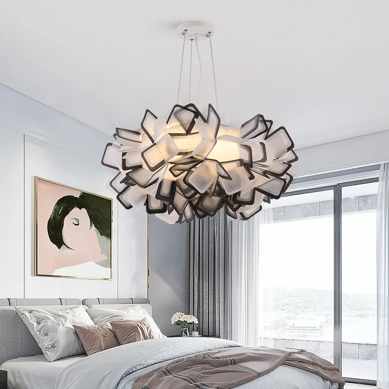 مصباح سقف مُعلق LED على شكل زهرة DecorBites™ لغرفة المعيشة وغرفة النوم