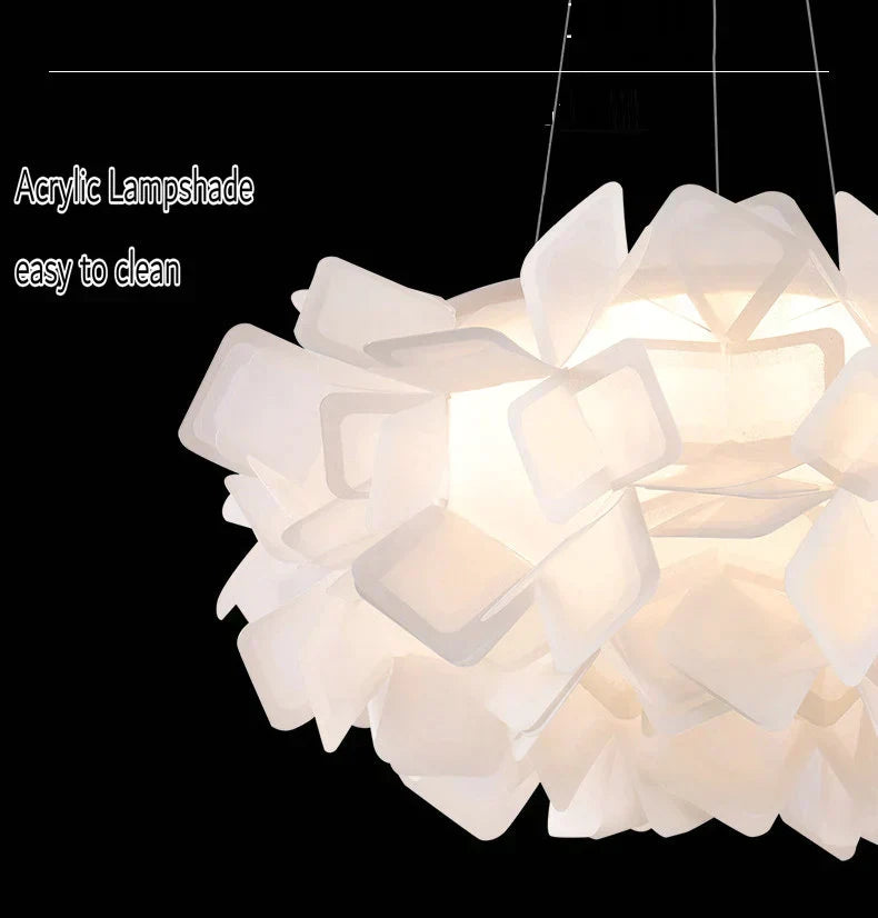 مصباح سقف مُعلق LED على شكل زهرة DecorBites™ لغرفة المعيشة وغرفة النوم