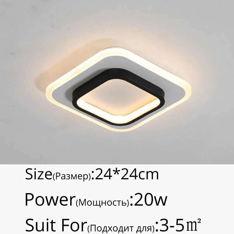 DecorBites™ LED Ceiling Light for Modern Indoor Lighting in Minimalist Style