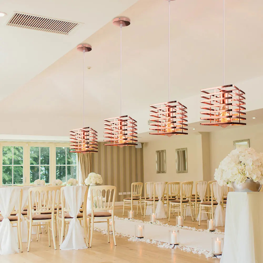 DecorBites™ مصابيح متدلية صناعية E27 LED مصباح معلق إضاءة عصرية للمنزل