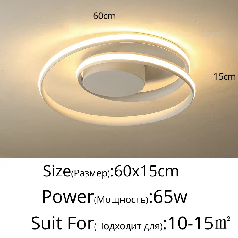 ثريا DecorBites™ LED: مصابيح عصرية تُركّب على السطح لغرفة المعيشة وغرفة النوم وغرفة الدراسة