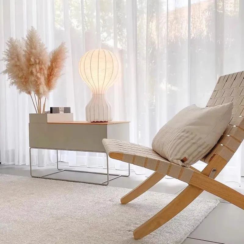 DecorBites™ Gatto Silk Table Lamp Modern Minimalist Bedroom LED