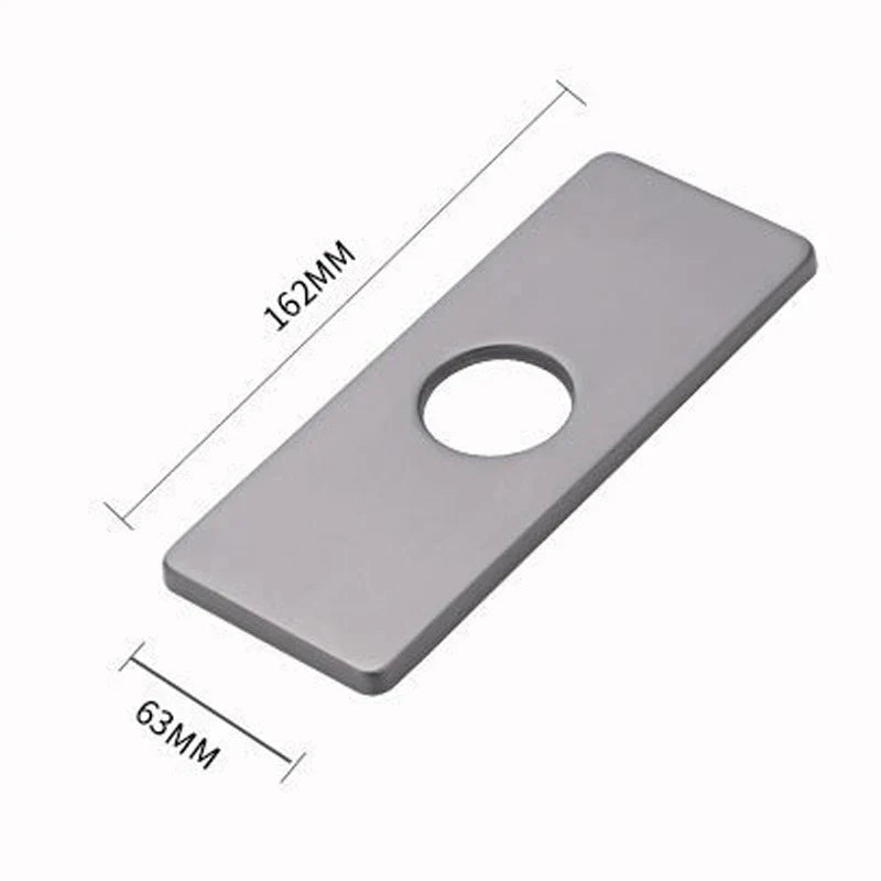 DecorBites™ 4" Hole Cover Deck Plate for Sink Faucets - Black/Gray/Gold Finishes