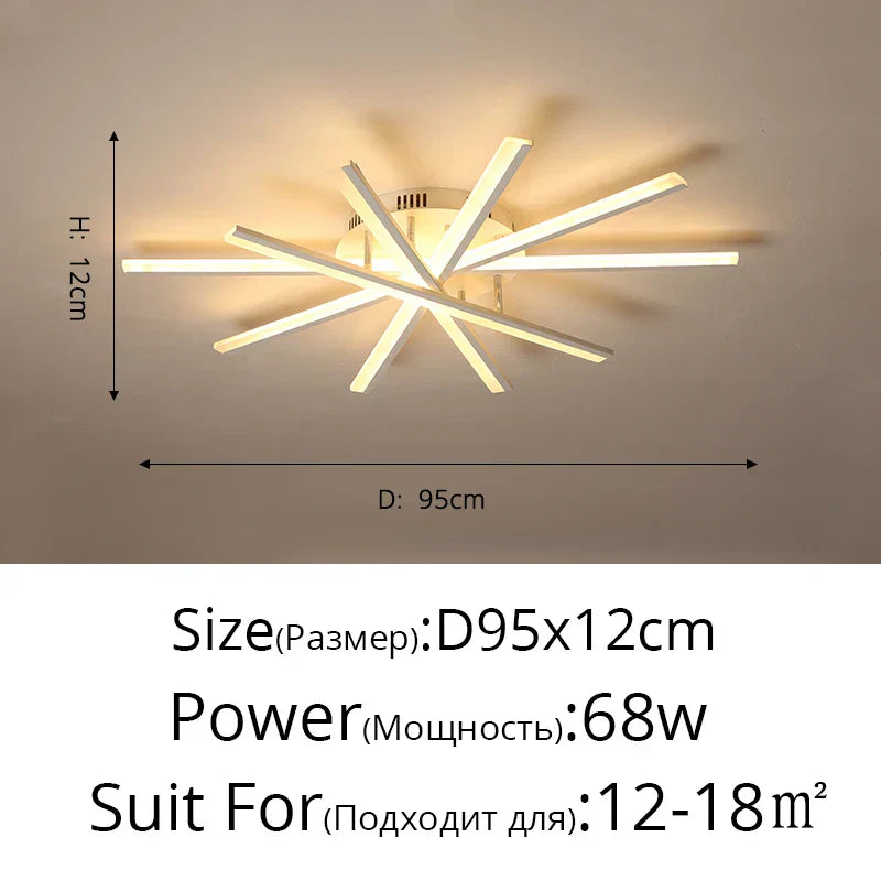 ثريا سقف LED ديكور بايتس™ إضاءة داخلية لغرفة المعيشة وغرفة النوم والردهة والممر