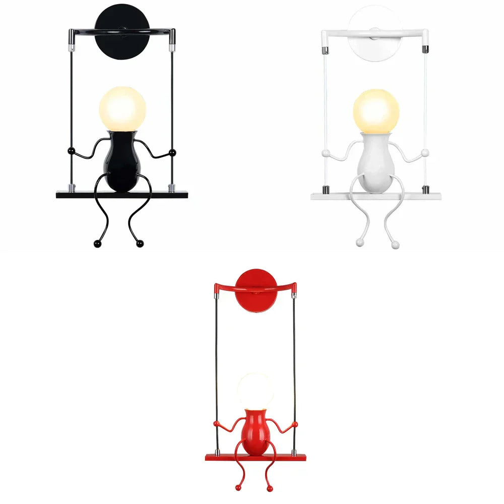 DecorBites™ Creative LED Wall Light Indoor Wall Sconce Modern Art Decor Iron E27