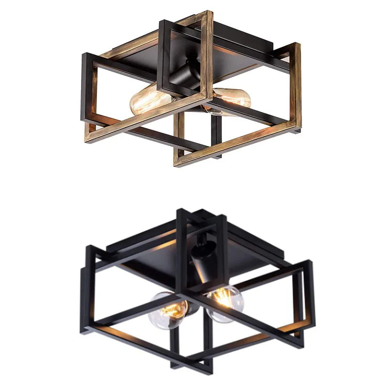 DecorBites™ Black Modern LED Ceiling Chandelier for Living Room Bedroom Study Home
