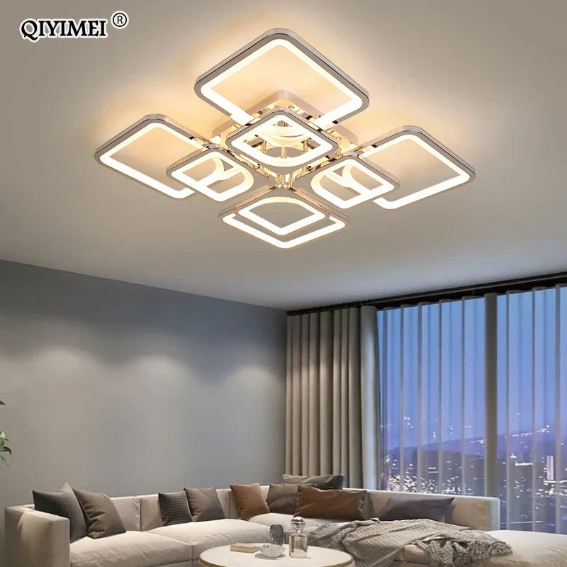 ثريا DecorBites™ LED: إضاءة داخلية قابلة للتعتيم بالريموت لغرفة النوم والمطعم وغرفة المعيشة