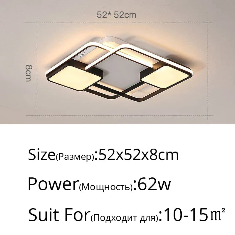 ثريا DecorBites™ LED: إضاءة عصرية قابلة للتعتيم لغرفة المعيشة والمطبخ والممر