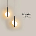 Nordic Minimalist Metal Bedside Pendant Light