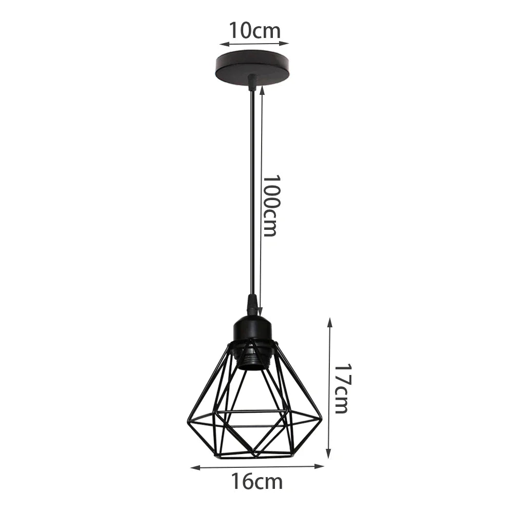 DecorBites™ Iron Frame Pendant Chandelier for Restaurant Teahouse Lighting