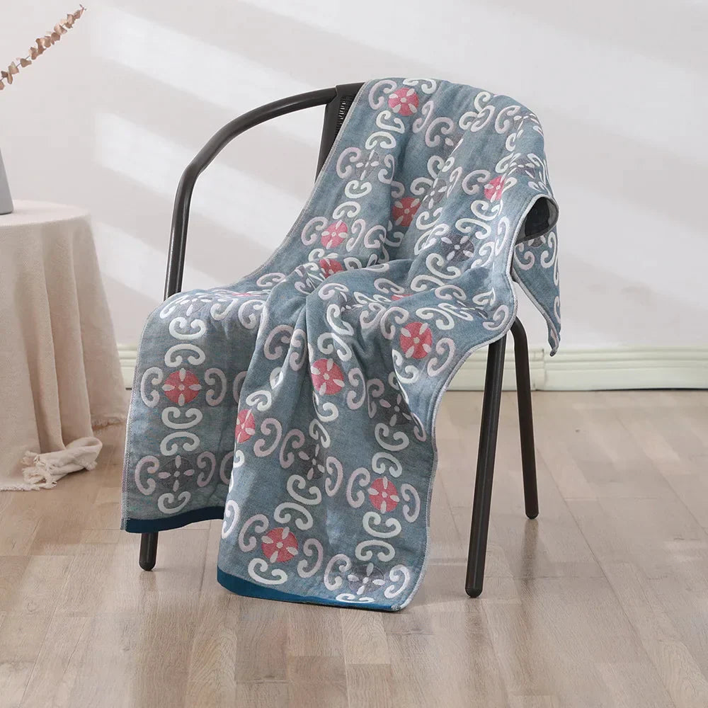 DecorBites™ Cotton Gauze Bath Towel -different styles