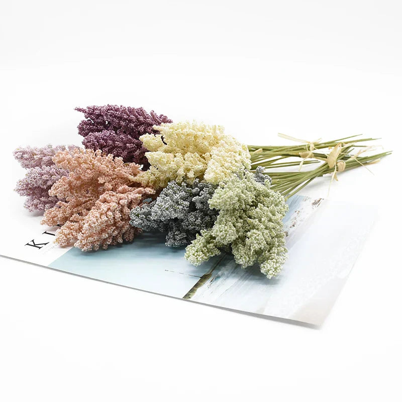 DecorBites™ زهور لافندر صناعية لتزيين المنزل، حفلات الزفاف، الكريسماس، والمزهريات المصنوعة يدويًا