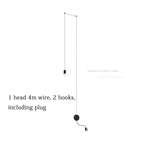 Black Rope Spider Pendant Light