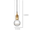 DecorBites™ Crystal Ball LED Pendant Light for Dining Room Living Bedroom Bedside