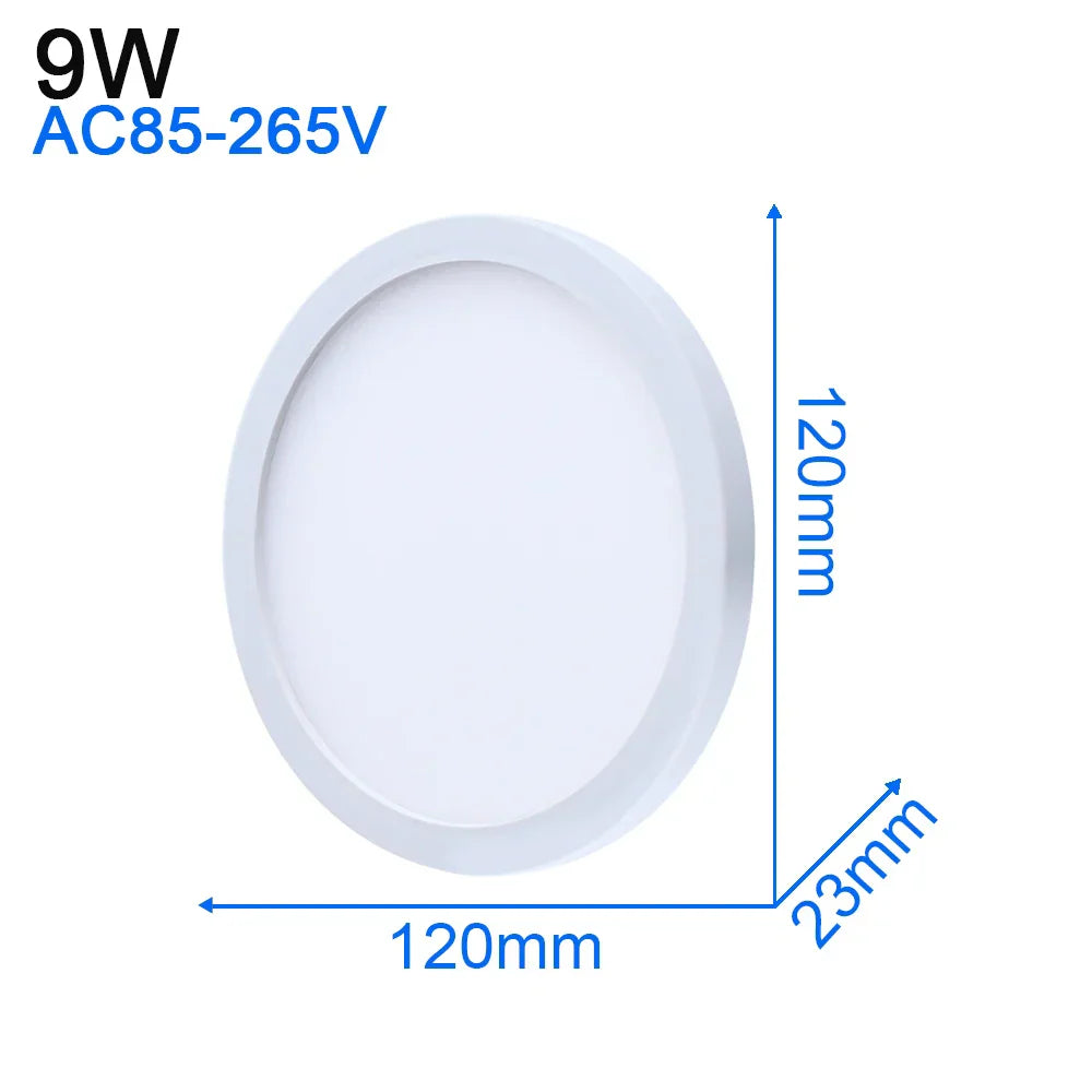 DecorBites™ LED Ceiling Light: Modern Ultra-thin Panel, 6-48W, Surface Mounted for Living Room