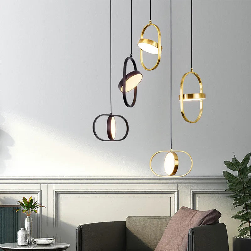 DecorBites™ Gold Trumpet Pendant Light - Modern LED Nordic Hanging Lamp for Home Decor