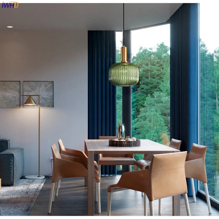 DecorBites™ Glass Pendant Lights: Modern Nordic Style LED Pendant Lamp for Bedroom, Living, Dining Room