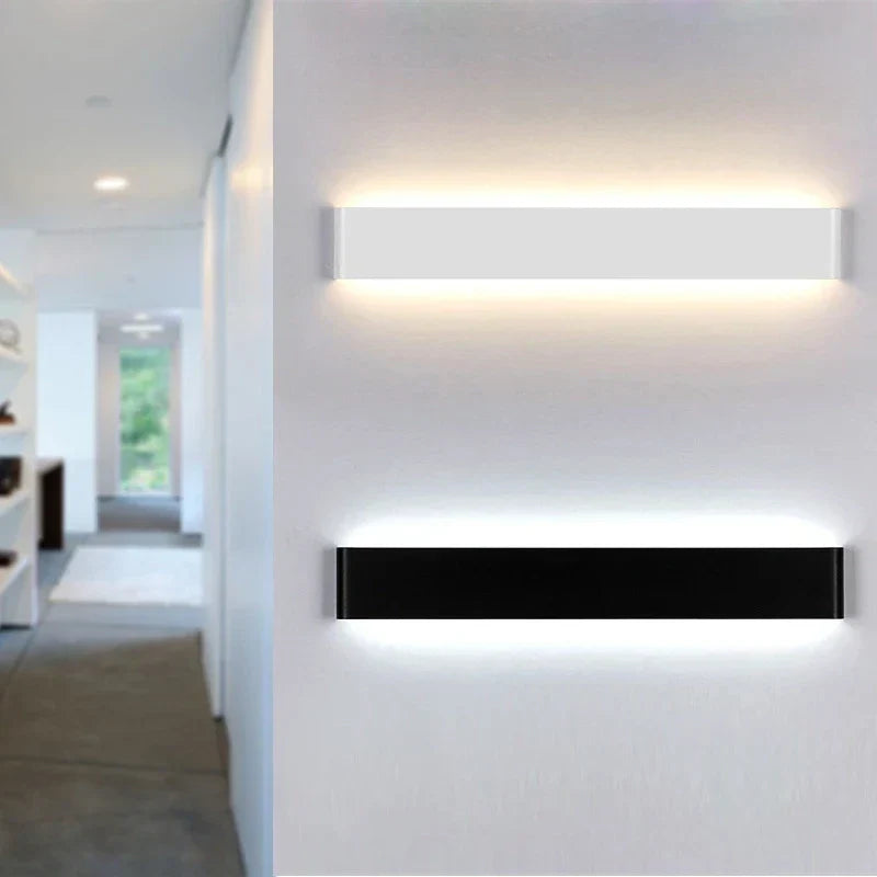 مصباح حائط LED من DecorBites™ شمعدانات بجانب السرير لغرفة المعيشة الداخلية والحمام وضوء مرآة مربع