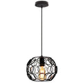 DecorBites™ Industrial Iron Pendant Lights Modern Metal Cage E27 LED Hanging Lamp for Home & Restaurant