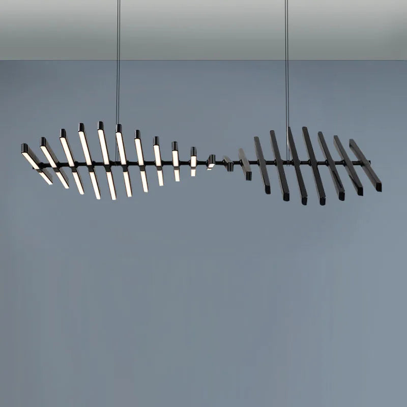 مصباح الثريا LED من DecorBites™: إضاءة معلقة بتصميم نورديك عصري للمعيشة، المطعم، البار