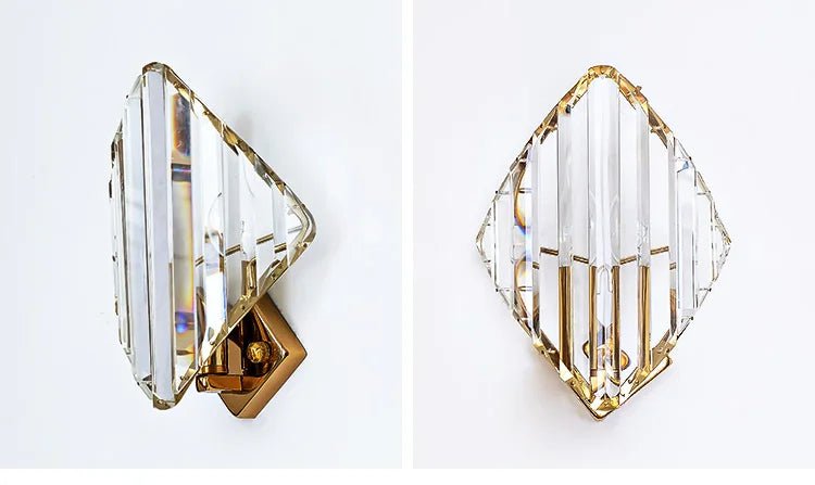 DecorBites™ Crystal Wall Lamps Modern Sconce Light Fixture for Luxury Living Room Decoration