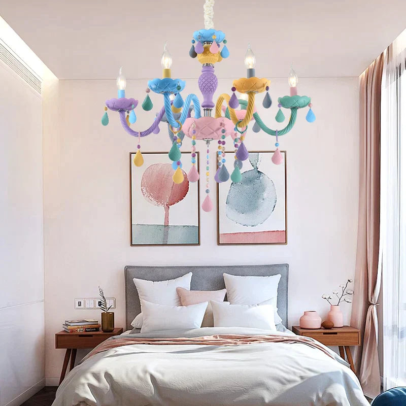 ثريا شمع كريستال DecorBites™: تصميم أوروبي أنيق لغرف النوم والمطاعم وغرف الأطفال