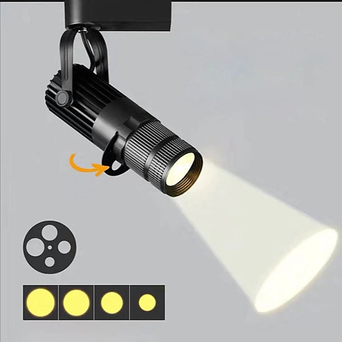 جهاز عرض شعار LED من DecorBites™‎ مع تكبير يدوي وتركيز - من 5 وات إلى 30 وات
