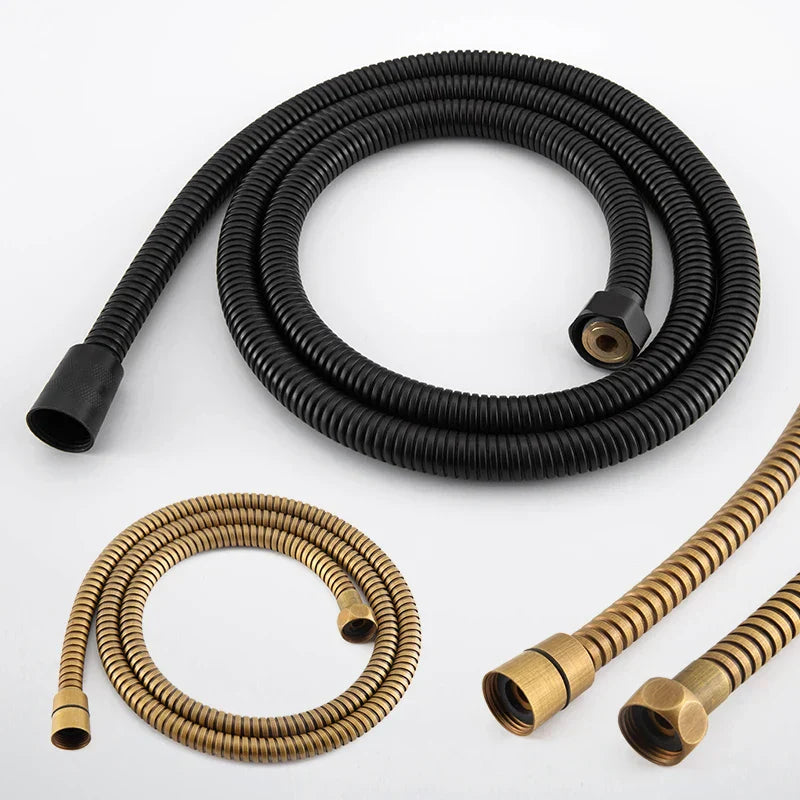 DecorBites™ 1.5m Stainless Steel Flexible Shower Hose in 4 Chrome Colors