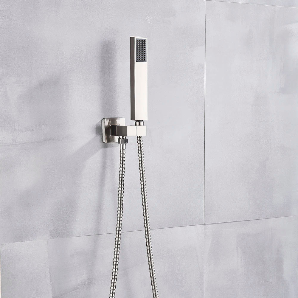 DecorBites™ Black ABS Handshower Head with 150cm Stainless Hose - Wall Mounted Faucet Accessory