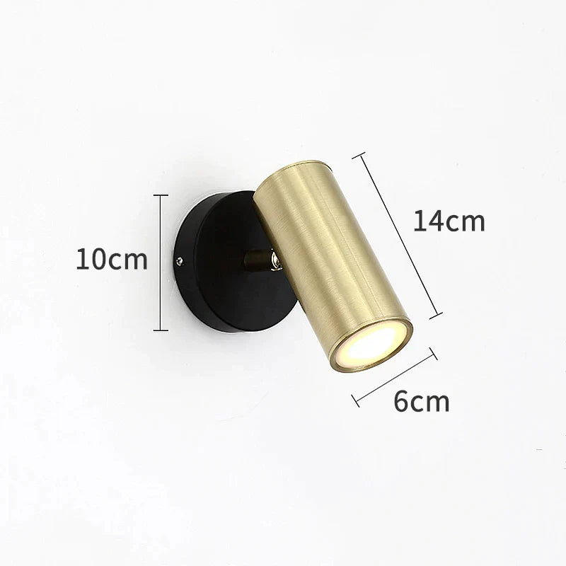 DecorBites™ LED Wall Lamp: 180º Rotation Bedside Sconce, Indoor Lighting Fixture, E27 Bulb Home Decor