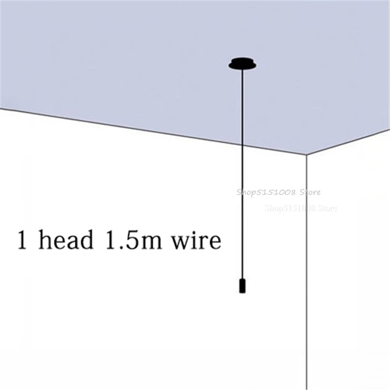 Black Rope Spider Pendant Light