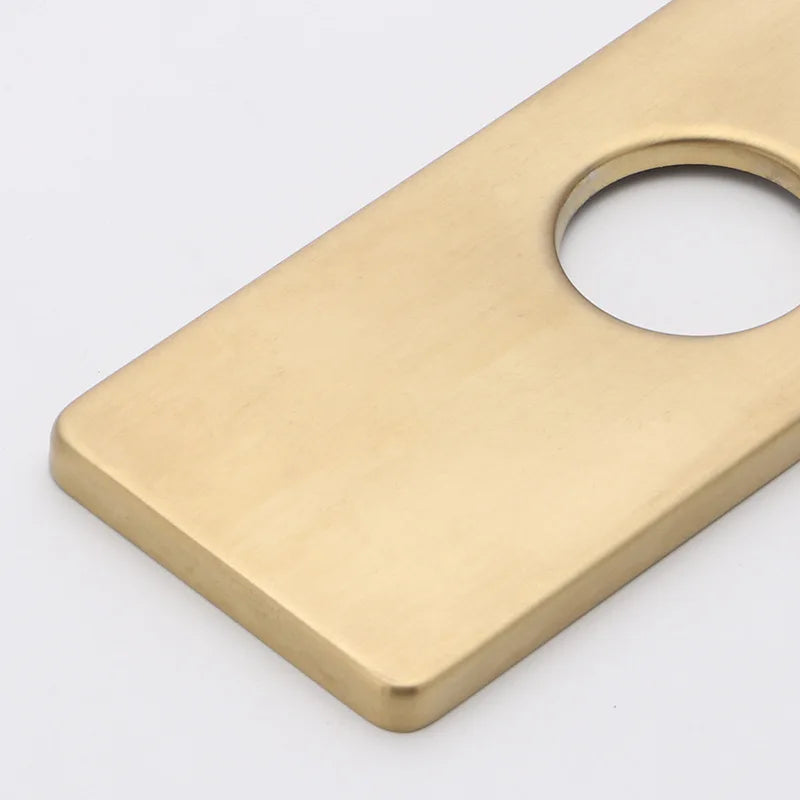 DecorBites™ 4" Hole Cover Deck Plate for Sink Faucets - Black/Gray/Gold Finishes