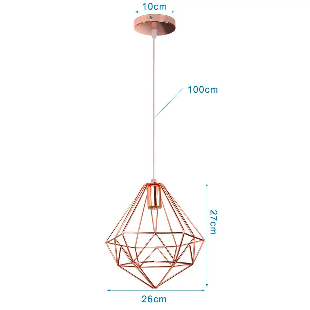 DecorBites™ مصابيح متدلية صناعية E27 LED مصباح معلق إضاءة عصرية للمنزل