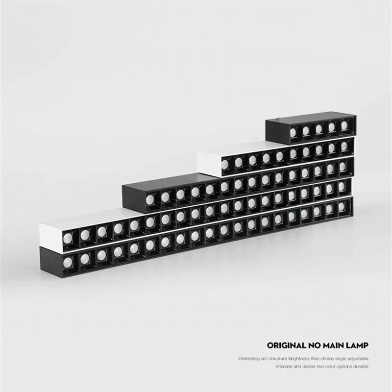 DecorBites™ مصباح شبكي خطي LED: إضاءة سقف عصرية تثبت على السطح للمنزل، 110 فولت/220 فولت
