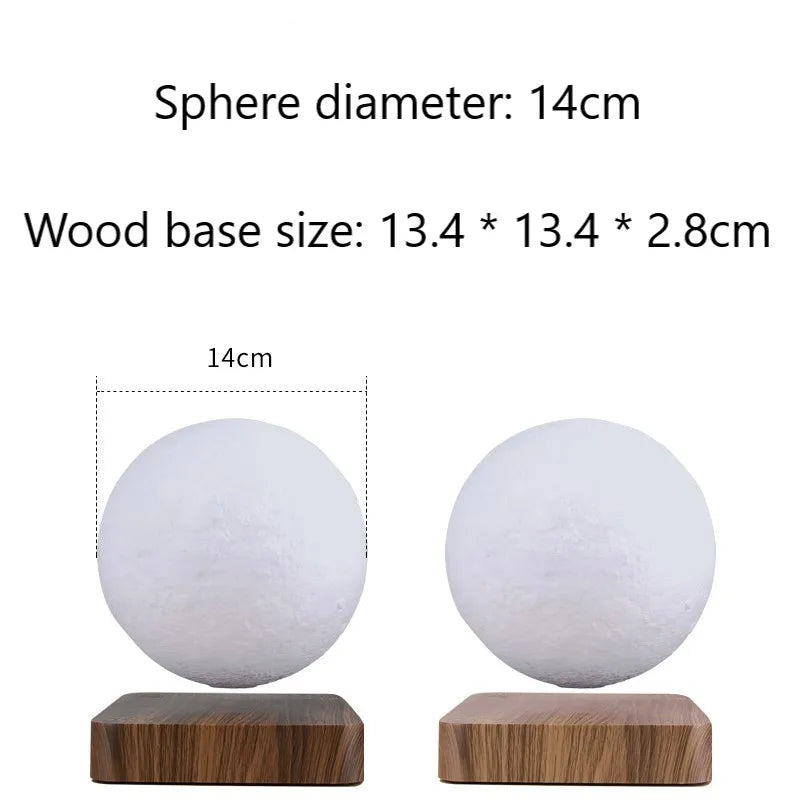 DecorBites™ Levitating Moon Lamp: LED Touch Night Light for Bedroom Decor & Gift
