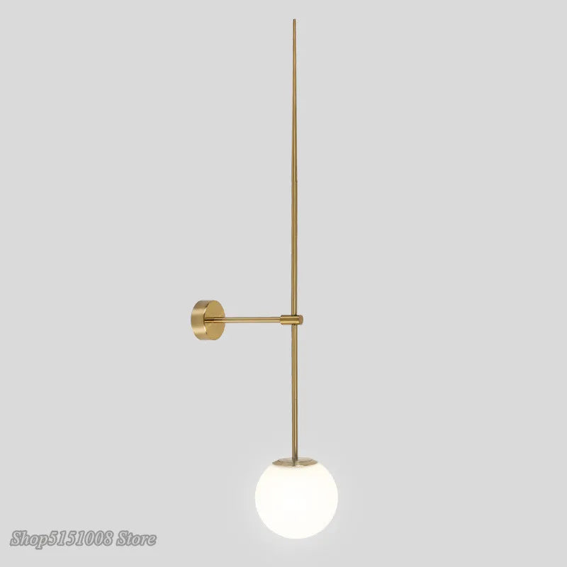 مصباح حائط DecorBites™ الكروي الزجاجي LED للديكور العصري البسيط