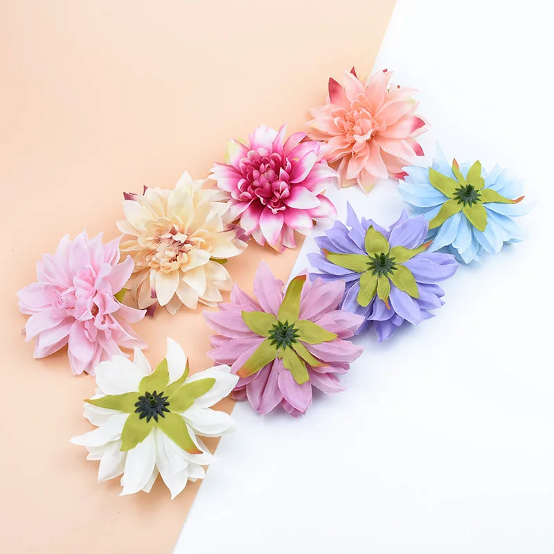 DecorBites™ 100pcs Silk Gerbera Flowers for Christmas, Wedding, DIY, Scrapbooking, Gifts