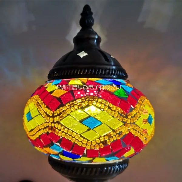 Handmade Turkish Mosaic Glass Pendant Light