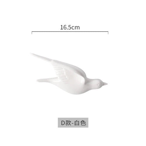 DecorBites™ ديكور حائط عصري ذهبي على شكل طائر إكسسوار حمام