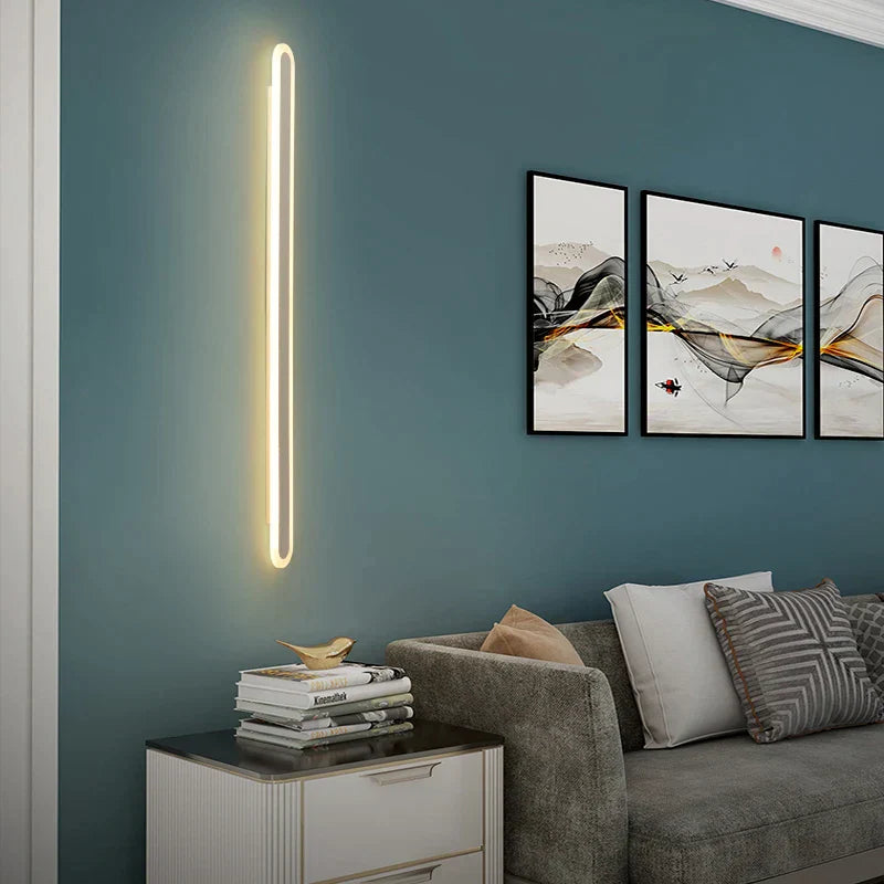 مصباح حائط LED خطي من DecorBites™ لغرفة النوم والشرفة وغرفة المعيشة وديكور عصري