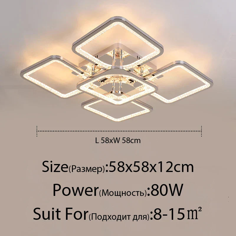 ثريا DecorBites™ LED: إضاءة داخلية قابلة للتعتيم بالريموت لغرفة النوم والمطعم وغرفة المعيشة