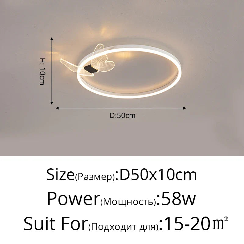 ثريا DecorBites™ LED: إضاءة داخلية عصرية لغرفة النوم، الدراسة، غرفة المعيشة - مصابيح لوستر