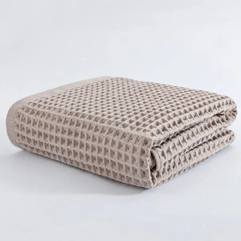 DecorBites™ Cotton Waffle Bath Towel - 70*140, Unisex