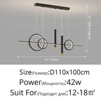 Nordic Contemporary Metal LED Pendant Light