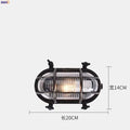 DecorBites™ مصباح حائط صناعي خارجي مقاوم للماء LED للفناء والحديقة والشرفة