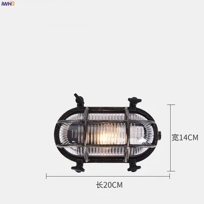 DecorBites™ مصباح حائط صناعي خارجي مقاوم للماء LED للفناء والحديقة والشرفة